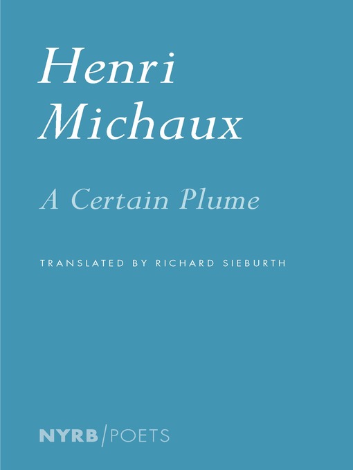 Title details for A Certain Plume by Henri Michaux - Wait list